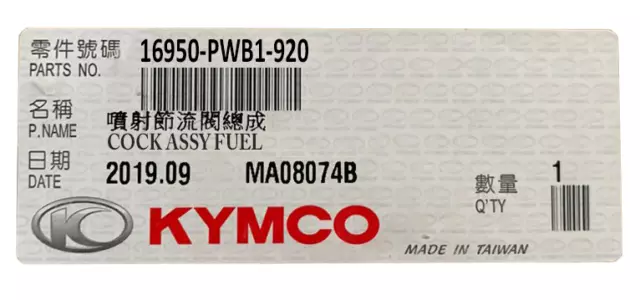 NEW OEM KYMCO Cock assy fuel ROBINET D'ESSENCE MAXXER 400 / MXU 400