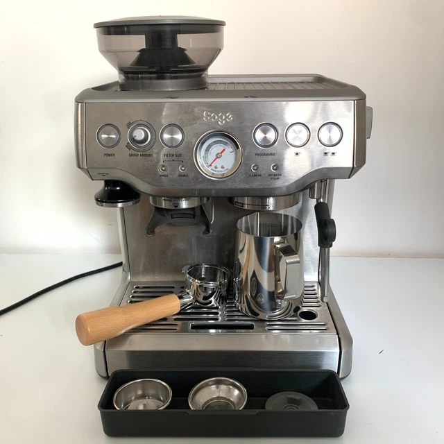 SAGE THE BARISTA Express Espresso Coffee Machine Bean to Cup READ