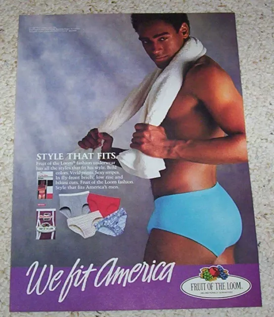1986 ADVERTISING - Hanes Bill Blass MENS underwear Cute SEXY GUY