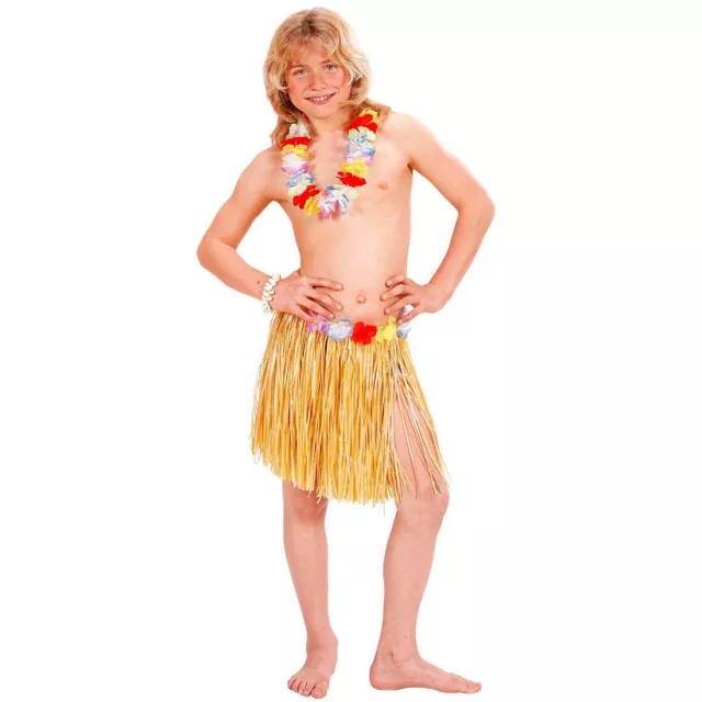 Gonna hula con cintura floreale - bambini Hawaii bastoncini Aloha Hawaii gonne festa 3