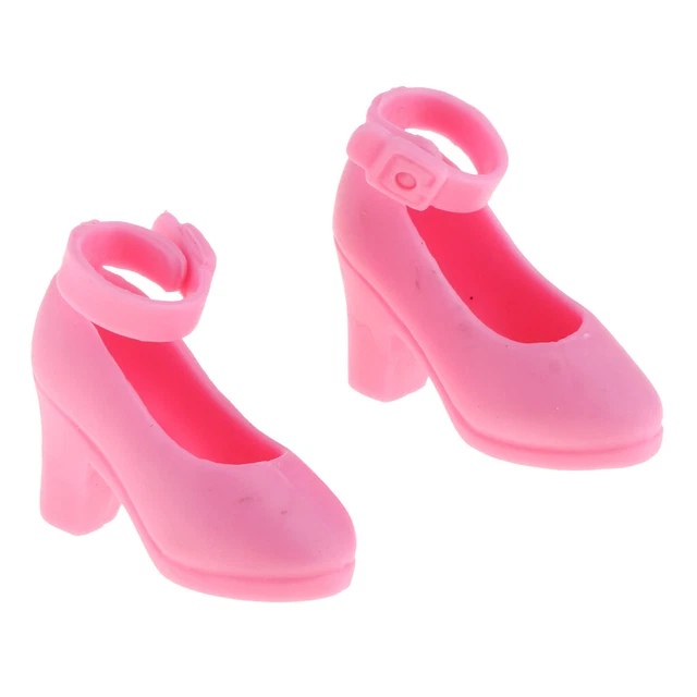 Chaussures à talons hauts en plastique de poupée de 12 pouces pour vêtements