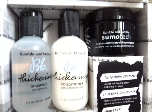 BUMBLE & BUMBLE MEN Sumotech 50ml Set BNIB With Thickening Shampoo + Conditioner