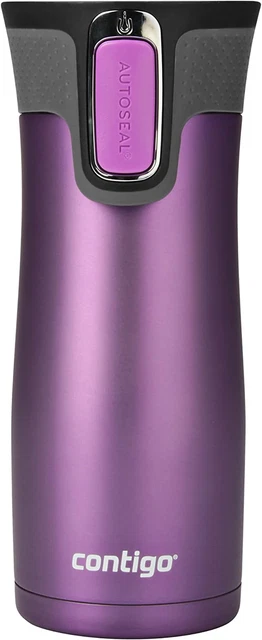 Contigo AUTOSEAL West Loop Stainless Steel Travel Mug, 16 Oz, Bright Lavender
