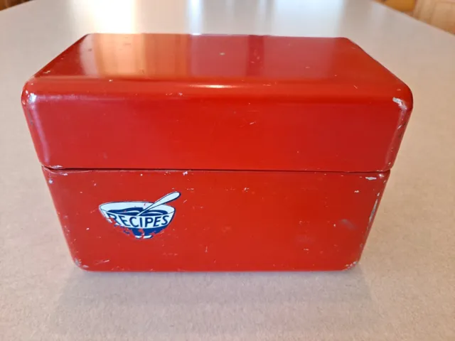 Mid-Century Modern Recipe Holder: Vintage: Red: Super Cute