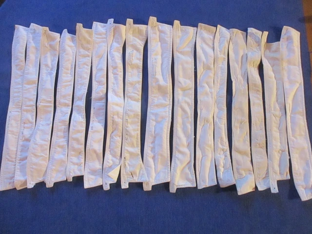 Faux Col Femme En Coton Blanc - Fait Main - Ajustable (30-60cm) - Neuf