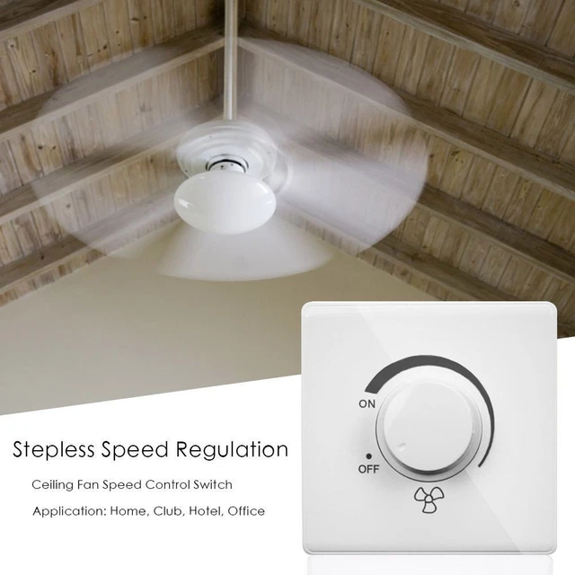Fan Speed Button SPEED CONTROLLER FAN Speed Adjuster Rotary Switches Adjustment Stepless ...