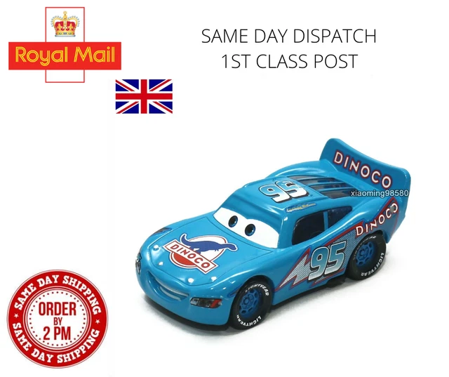 MATTEL DISNEY PIXAR Cars Dinoco LIGHTNING McQUeen 1:55 Diecast Toy Car ...