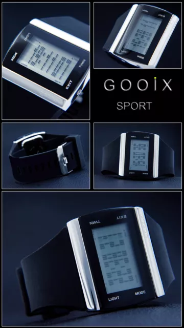 10X Mal Gooix  Digital   Flieger Uhr Mit Silicone Band Sehr Hübsch Grosshandel !