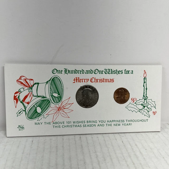 One Hundred and One Wishes for a Merry Christmas Susan B Anthony Coin Holder