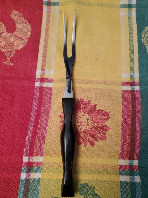 "Horquilla de tallado Cutco de 2 clavijas 1727 KK marrón remolino EE. UU. 12"