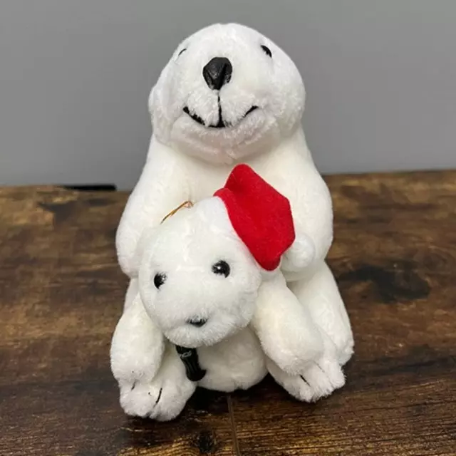 Coca Cola Polar Bear Set of 2 Plush Vintage