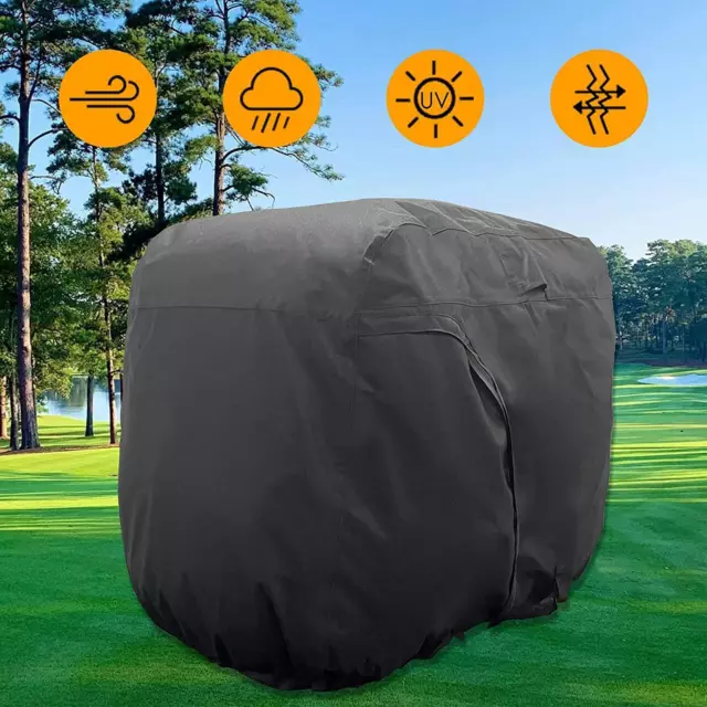 Golf Cart Cover Sun Block Zipper Buggy 108x48x66'' Sun Protector Covers