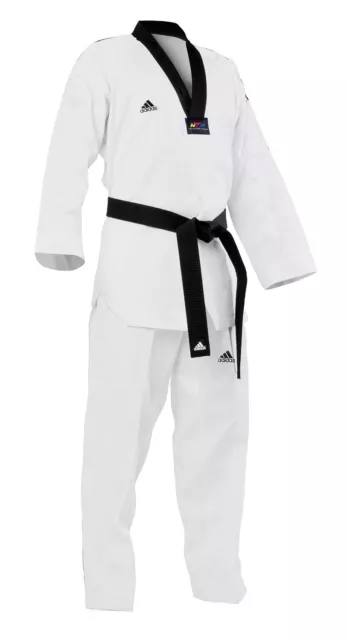 adidas Taekwondo WTF Approved Uniform Dobok Black-V