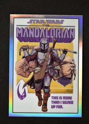 2022 Topps Chrome Star Wars The Mandalorian Comic Covers #CC-1 The Mandalorian