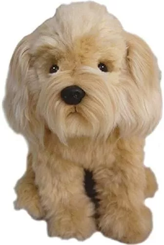 Long Haired Golden Doodle Poodle x Shih Tzu Bichon 12 " Cuddly Plush Toy Dog