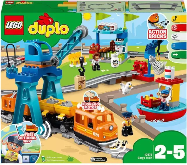 LEGO DUPLO: Güterzug (10875) und/oder großem Schienenset 3