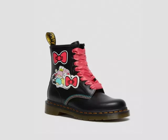 Dr Martens Hello Kitty and Friends 1460 Smooth Leather Lace Up Boots Size US 7