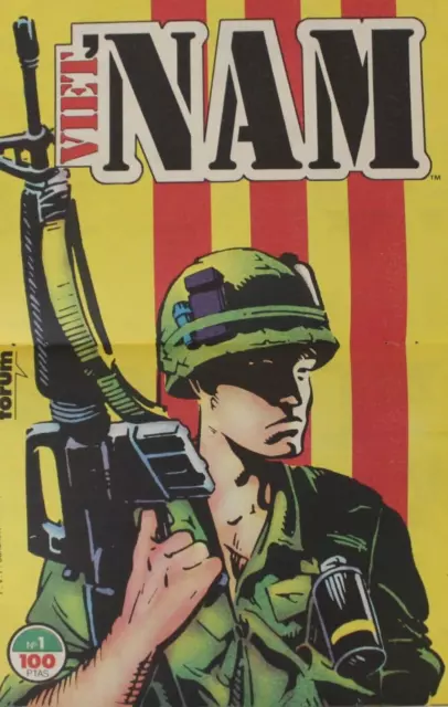 1988 THE 'NAM VIETNAM Spanish Poster 13" x 10" Doug Murray & Michael Golden
