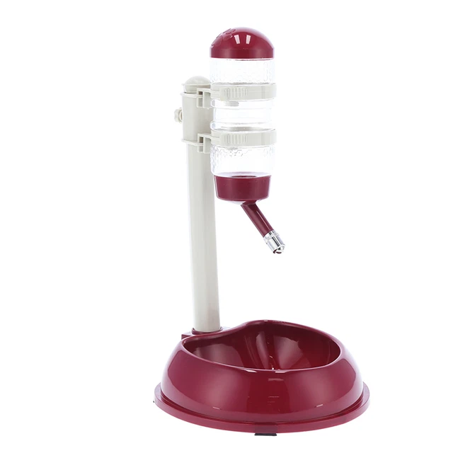 Pet Lift Drinking Fountain Food Automatic Feeding Dog Water Dispenser For Ca Ftd
