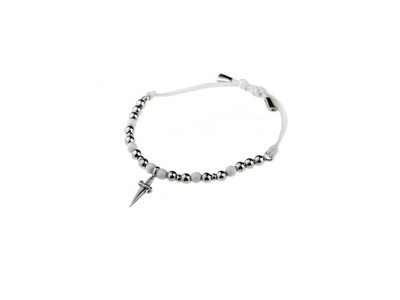 Cesare Paciotti CESARE PACIOTTI BRACCIALE JPBR0392B ARGENTO 925 CON CORDINO ROSA 