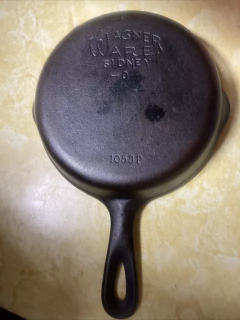 Vintage Wagner Ware Sidney -O- 1053Z No. 3 Cast Iron Skillet 6” Diameter