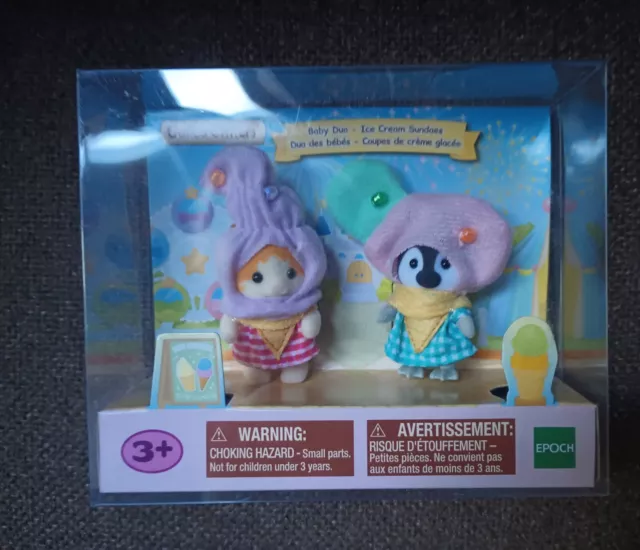 Sylvanian Families Calico Critters Ice cream Sundaes Costume Baby Duo