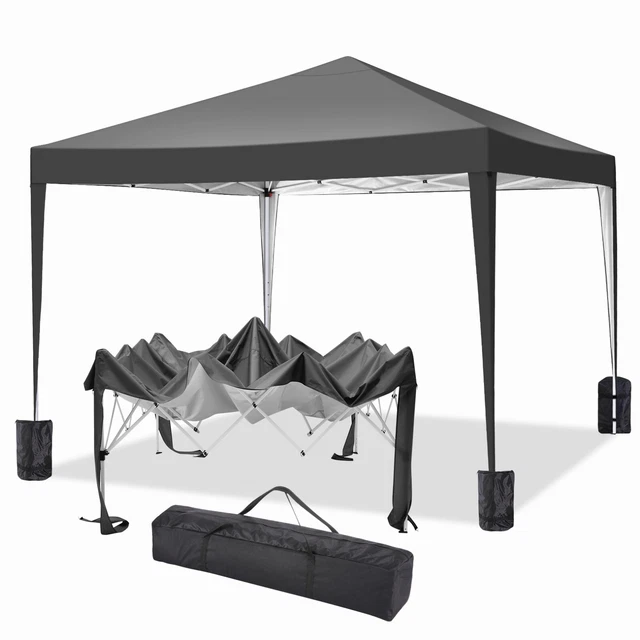 Pavillon 3x3 m Wasserdicht Faltpavillon Pop Up Partyzelt Gartenzelt UV Schutz