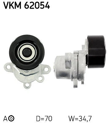 Galet-tendeur de courroie d'accessoires SKF VKM 62054 NISSAN MURANO