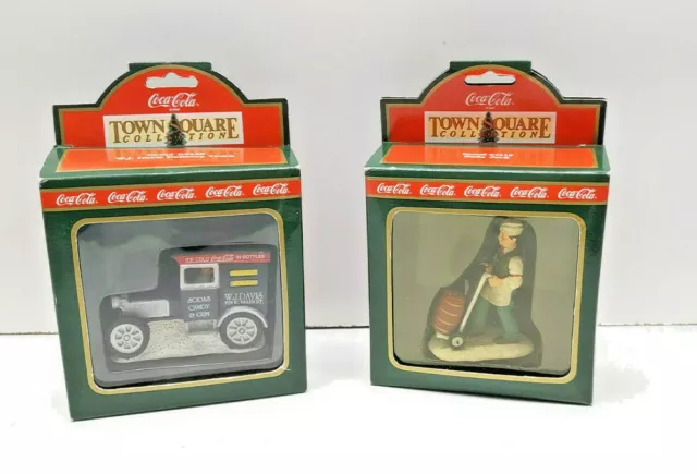 Coca cola Coke Town Square Collection W.J. Delivery Truck and Soda Jerk