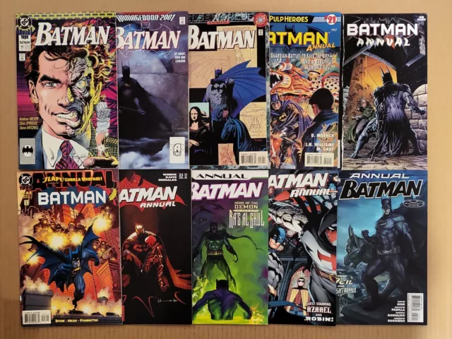 Batman Annual #14,15,18,21,22,23,25-28 Lot of 10 Jason Todd key VF avg