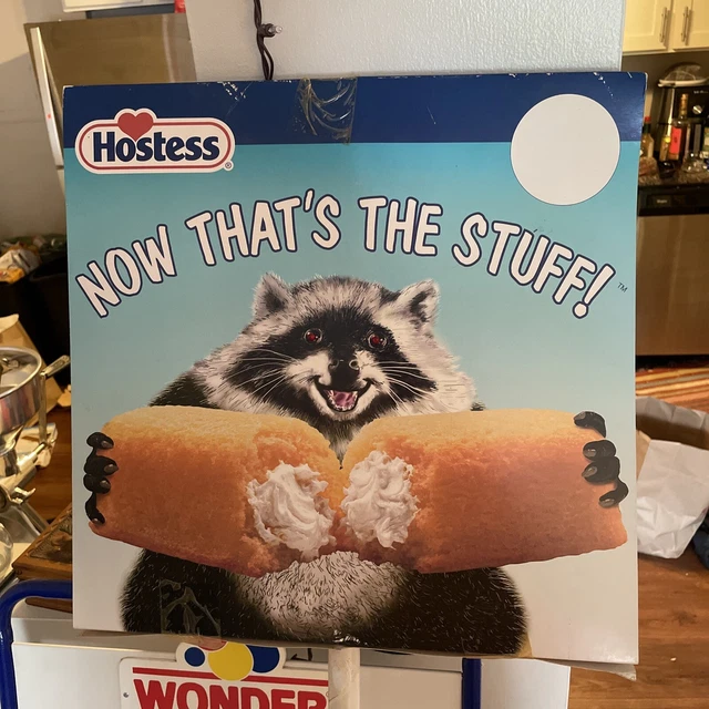 RARE 1997 Hostess Twinkies Raccoon Display  vintage Lights Up! Where’s The Cream