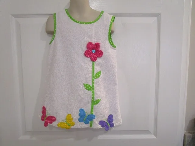 Rare Editions Size 6x Girls With Colorful Butterflies Top