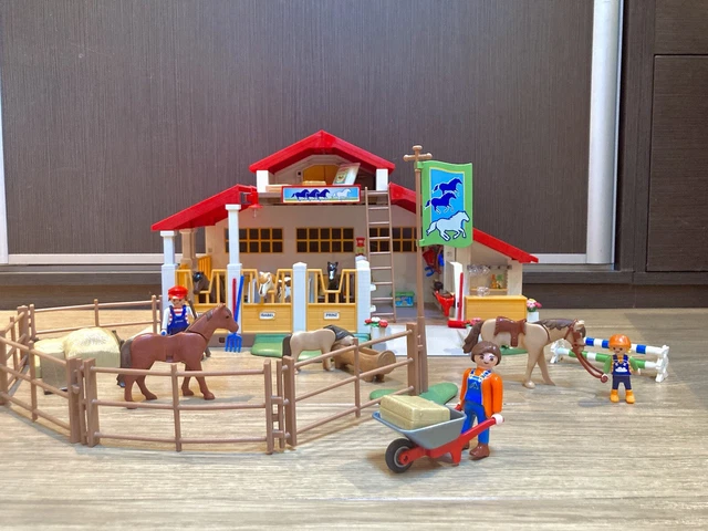 Gros Lot Centre Équestre Playmobil - 50+ Animaux - Occasion Très Bon État