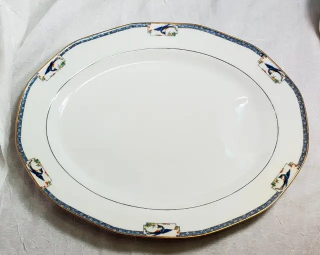 Theodore Haviland Limoges FRANCE Calcutta Peacock SERVING Platter FREE SHIPPING