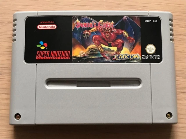 Demon's Crest (Super Nintendo Snes Pal Eur) Loose Cartridge Very Good VGC