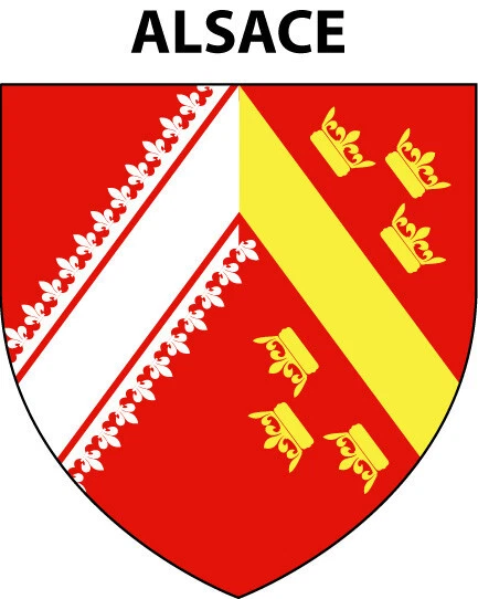 Autocollant écusson Région Auvergne 9x8 Cm - Vinyle, Découpé, Résistant, Fabrication Française