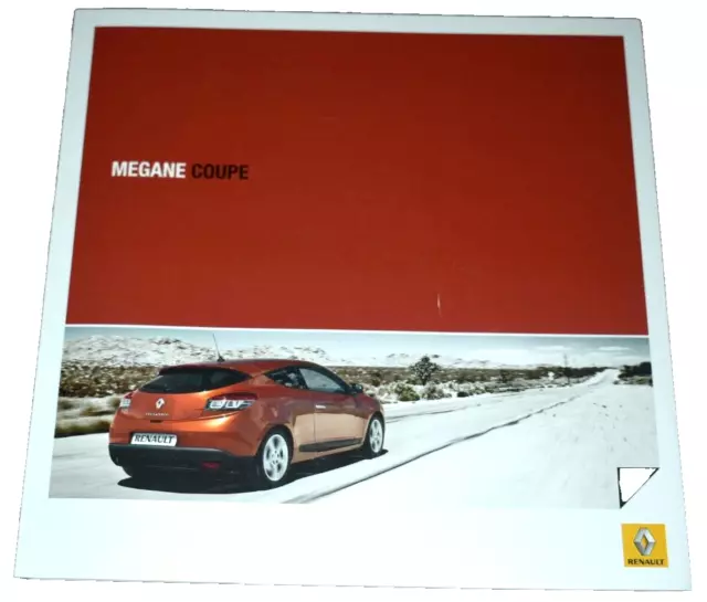 Renault Megane Coupe Uk Sales Brochure January 2009