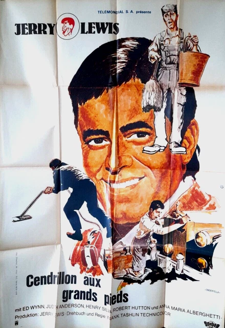 MX2 Affiche Cinema 100x140 CENDRILLON AU GRANDS PIEDS JERRY LEWIS WYNN ANDERSON