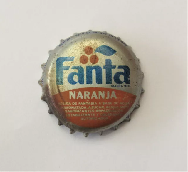 Chile Bottle Cap Fanta Naranja 1988 Iquique Factory