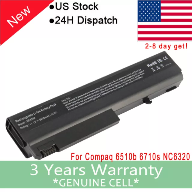 Battery for HP/Compaq 6910p NC6100 NC6120 NC6220 NC6230 NC6400 NX6110 NX6120 US