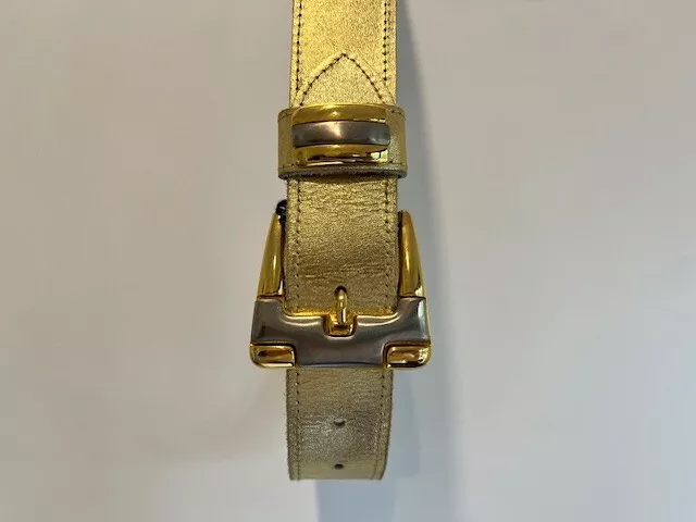 HELBO Accessories Vintage Women's Gold Belt 4cm wide 91 cm long