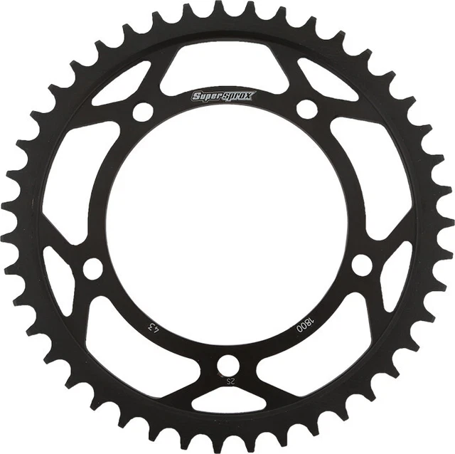 Supersprox Rear Steel Sprocket 43T Black RFE-1800-43-BLK