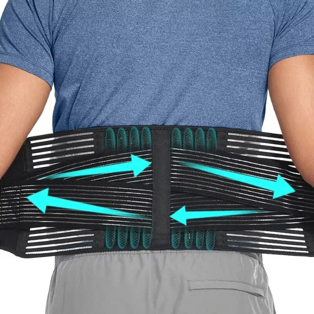 Lower Back Brace Lumbar Support Band Waist Belt for Men Women Pain
