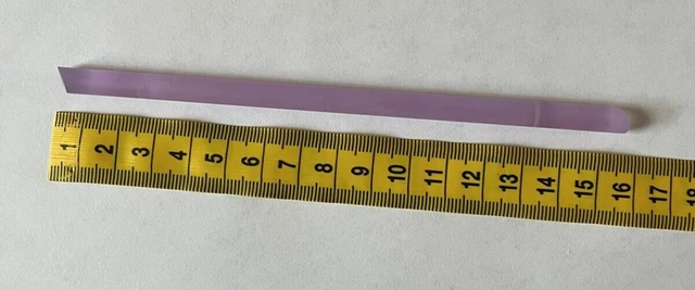 [F] Nd:YAG Laser Rod 8x155mm (~17g) Lapidary Crystal, Laboratory Seconds - Read