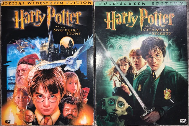 HARRY POTTER 2 film DVD Lot. Sorcerer’s Stone And Chamber Of Secrets £4