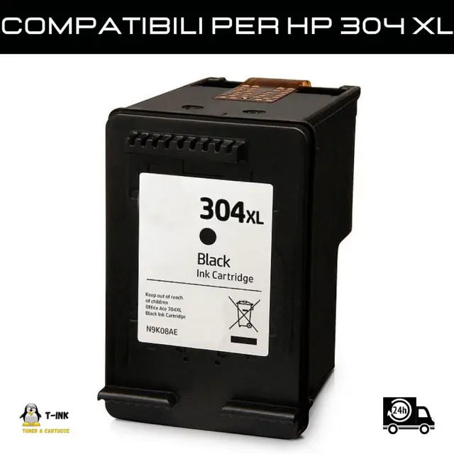 Cartucce compatibili per HP 304XL 304 XL Nero Deskjet 2620 2630 3700 3720 3730