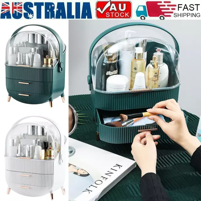 Makeup Box Portable Cosmetic Organiser Storage Jewellery Case Holder Drawer AU