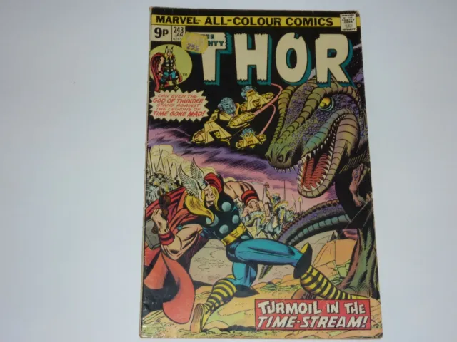 Thor #243 - Marvel 1976 - Pence - GD/VG - 1st Team App Time Twisters