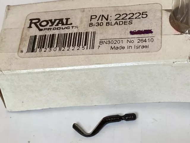 B30 Royal Deburring Blade, Hss, New, 10 Blades/Lot