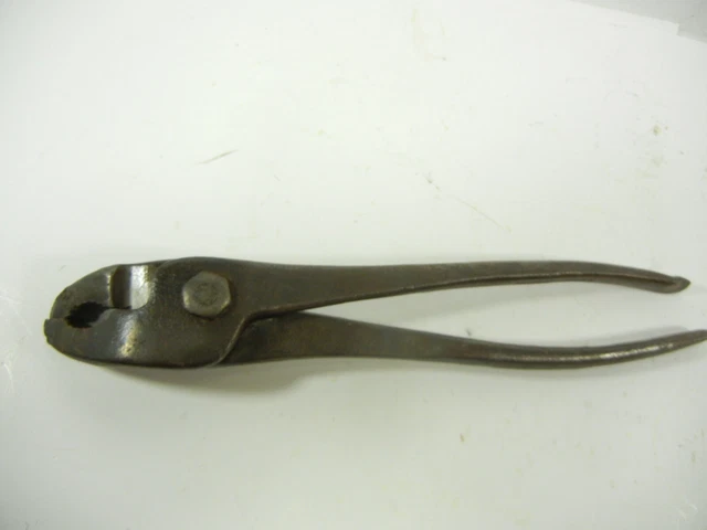 Vintage KRAEUTER USA tool, 9-1/2 inch Bent nose Slip Joint Pliers J429 7